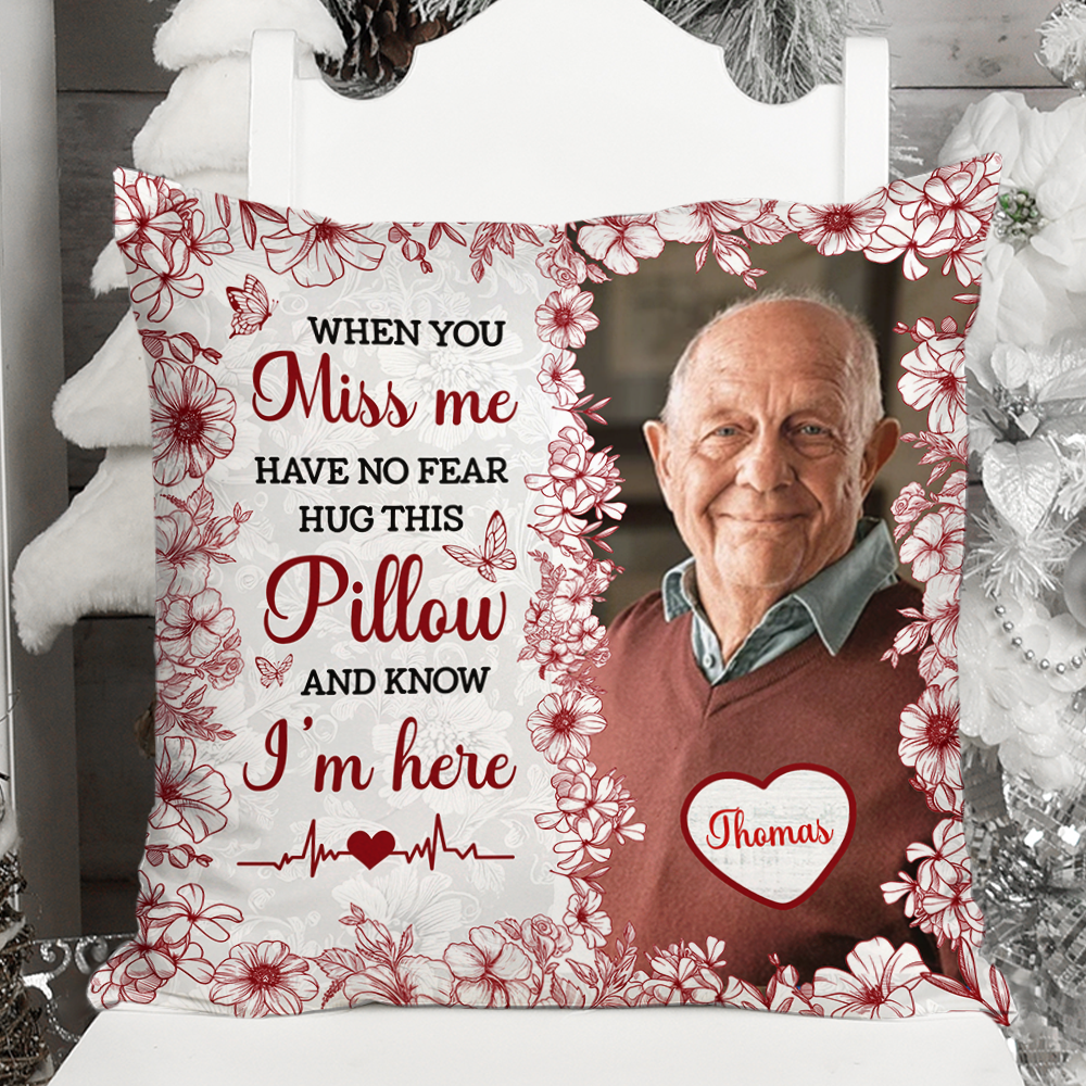Hug This Pillow A Hug From Heaven - Personalized Pillow (Insert Included)