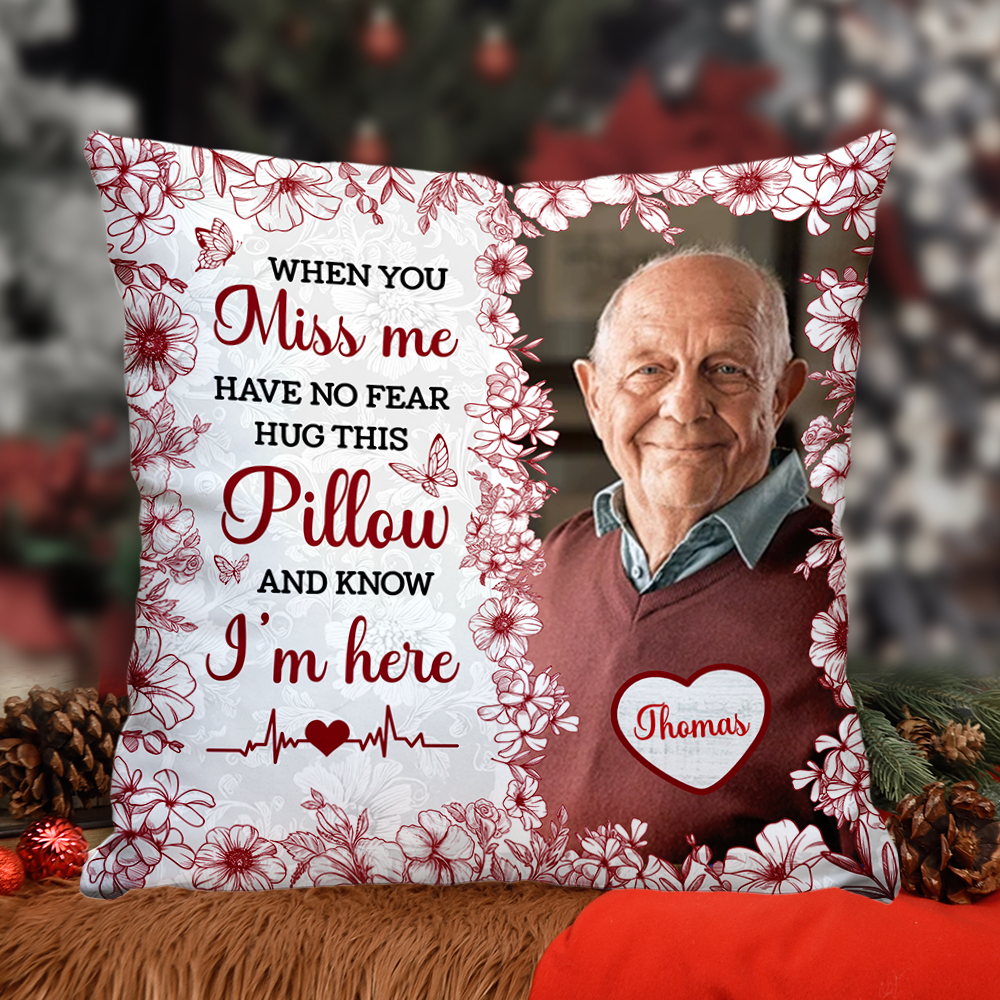 Hug This Pillow A Hug From Heaven - Personalized Pillow (Insert Included)
