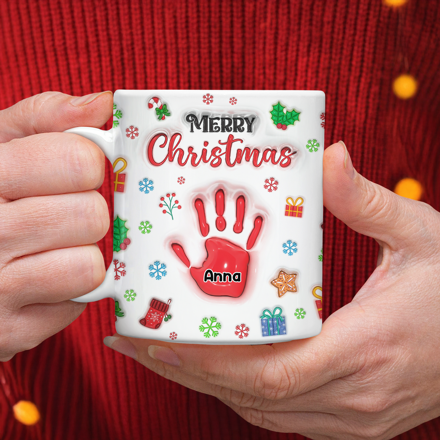 Merry Christmas - Personalized Custom 3D Inflated Effect Mug
