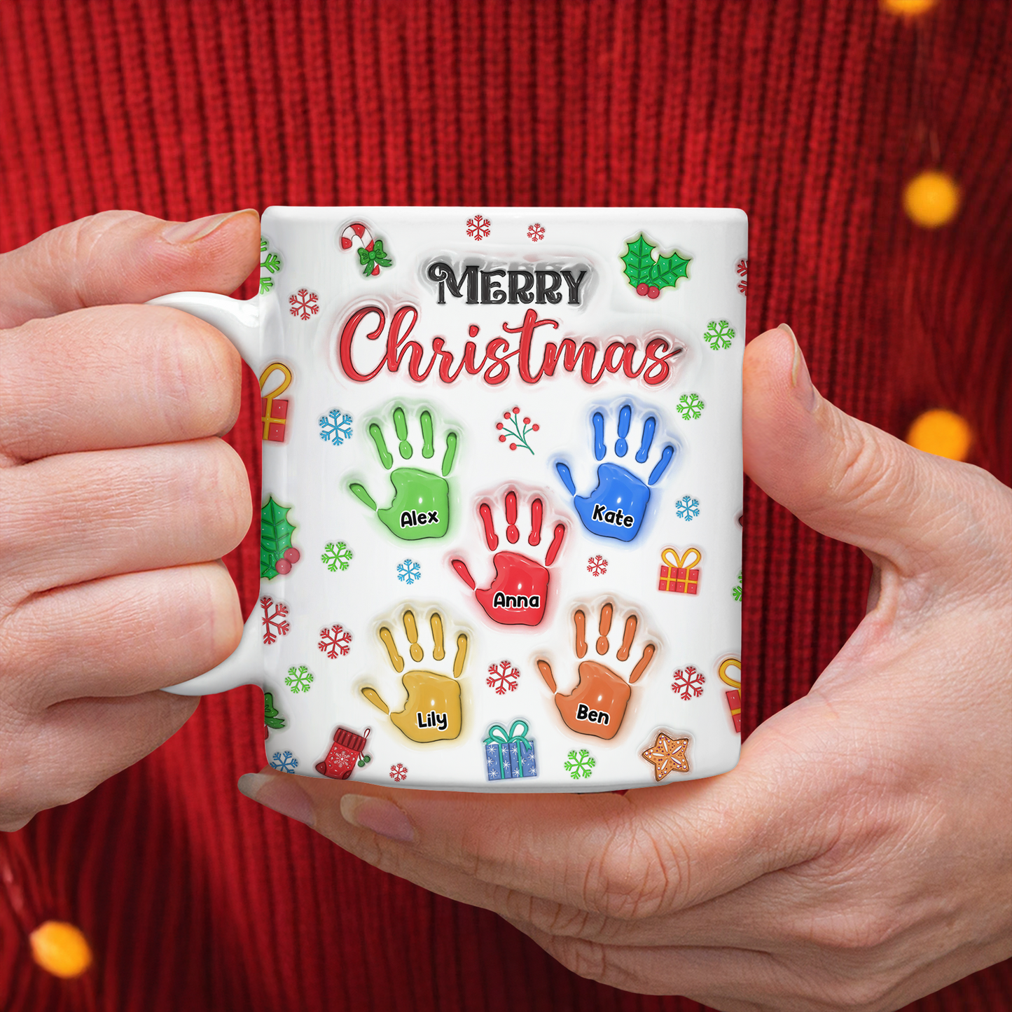 Merry Christmas - Personalized Custom 3D Inflated Effect Mug