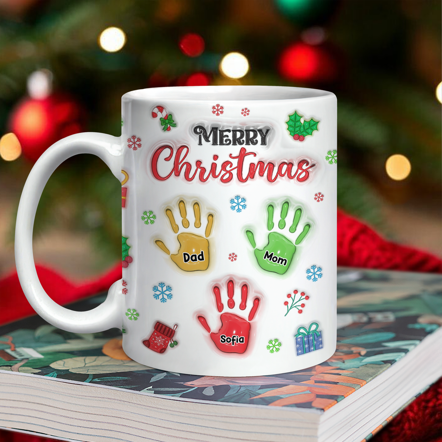 Merry Christmas - Personalized Custom 3D Inflated Effect Mug