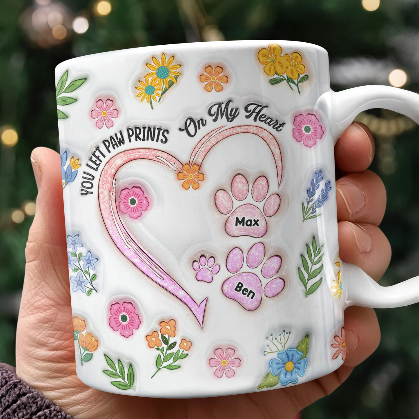 Touched Our Hearts Forever - Memorial Personalized Custom 3D Inflated Effect Mug