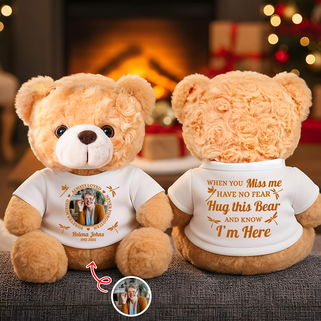 Always Loved Never Forgotten - Memorial Personalized Custom Teddy Bear Plush