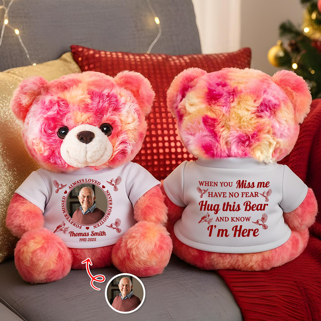 Always Loved Never Forgotten - Memorial Personalized Custom Teddy Bear Plush