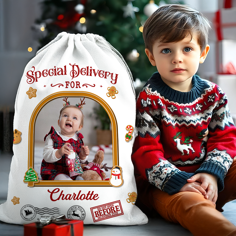 Christmas Delivery For Cookie Christmas Sack - Customized Canvas Drawstring Bags