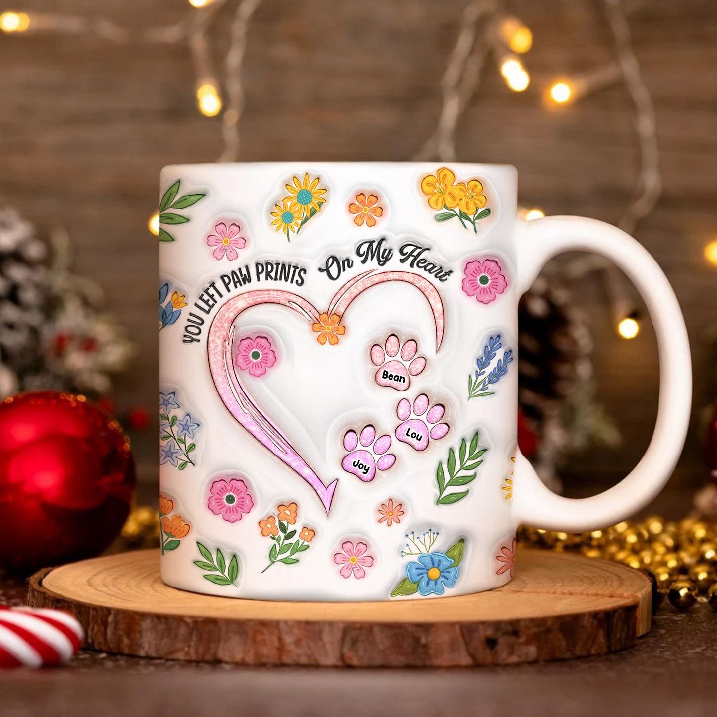 Touched Our Hearts Forever - Memorial Personalized Custom 3D Inflated Effect Mug