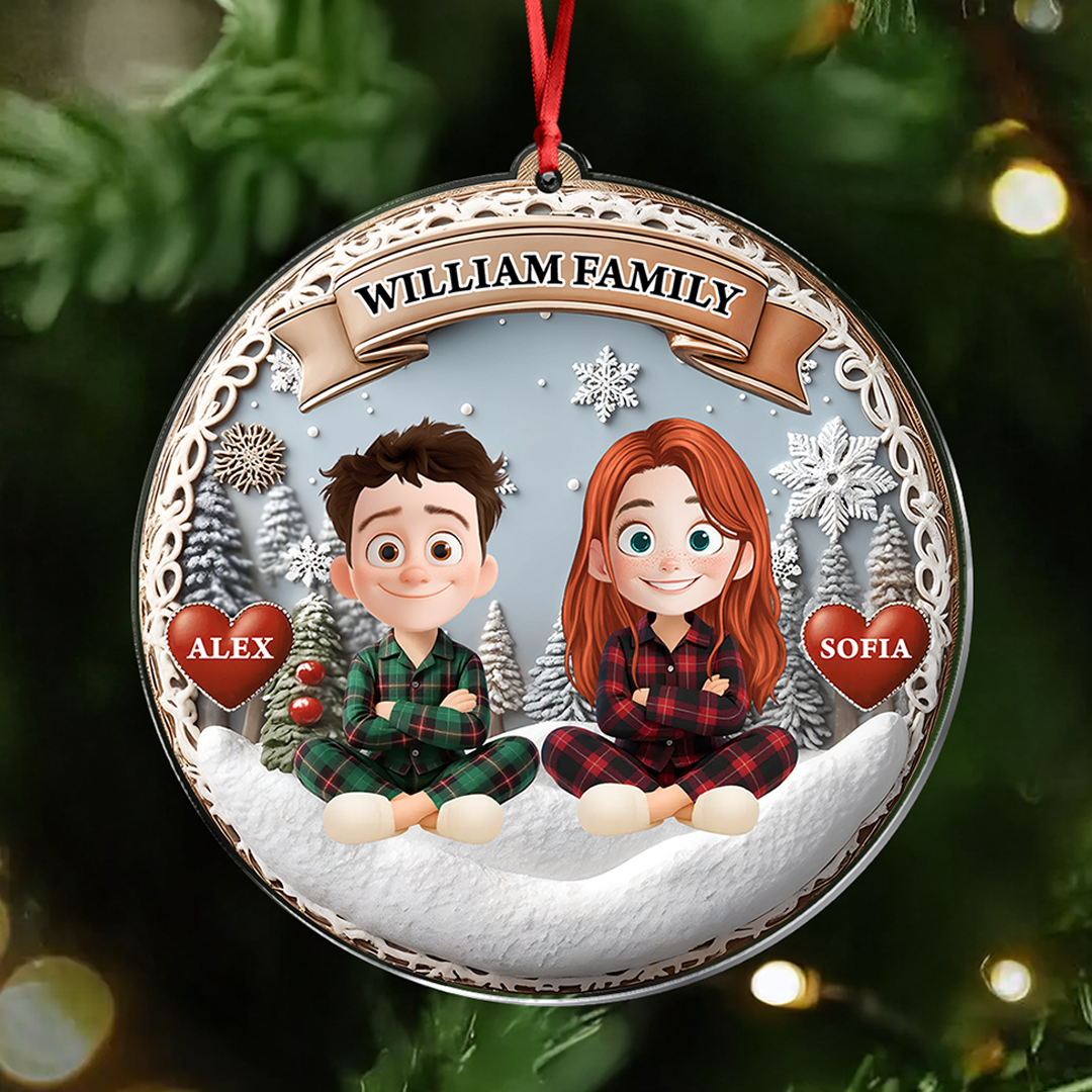Our Family Couple - Personalized Custom Acrylic Ornament