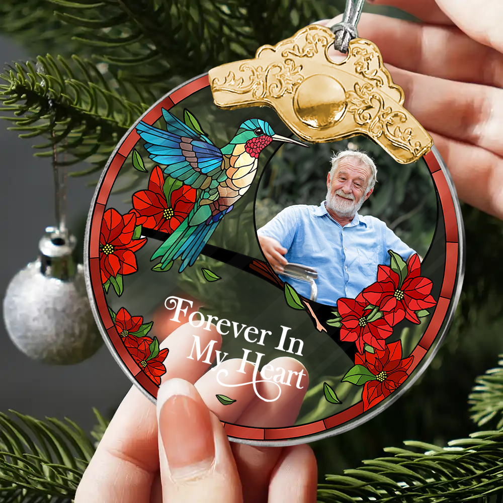 I Am Always With You - Personalized Glass Ornament With Silver and Gold Cap