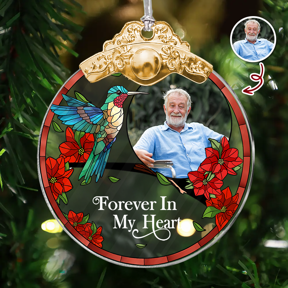 I Am Always With You - Personalized Glass Ornament With Silver and Gold Cap