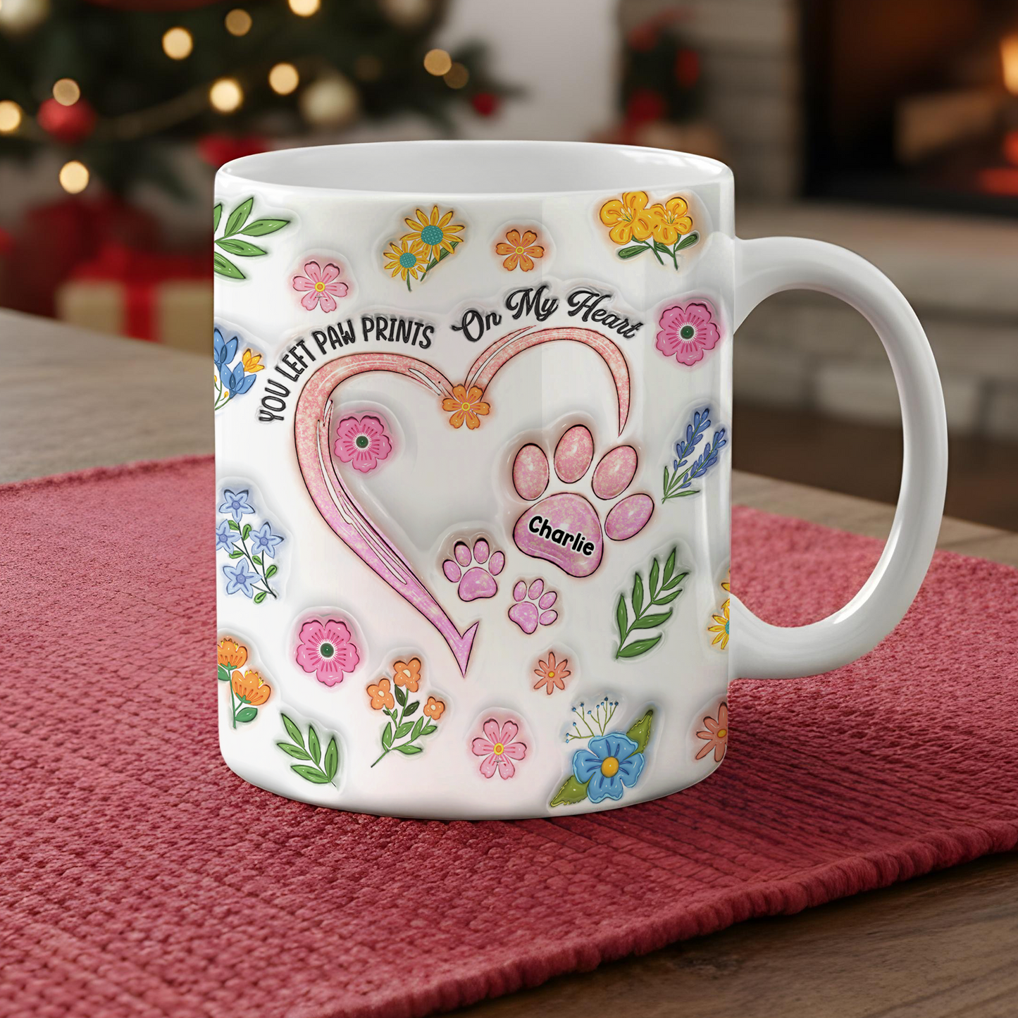 Touched Our Hearts Forever - Memorial Personalized Custom 3D Inflated Effect Mug
