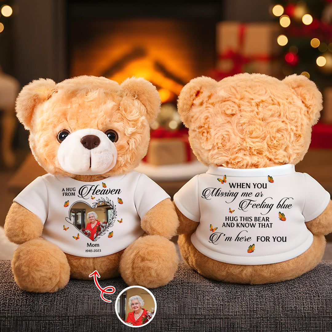 When You Feeling Blue - Memorial Personalized Custom Teddy Bear Plush