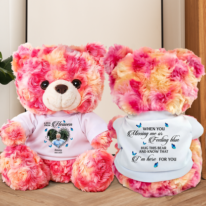 When You Feeling Blue - Memorial Personalized Custom Teddy Bear Plush