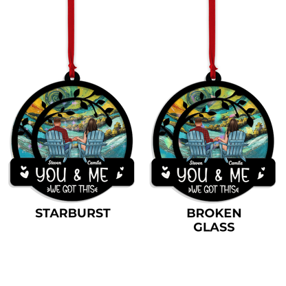 You and Me We Got This - Custom Shape Hologram Ornament