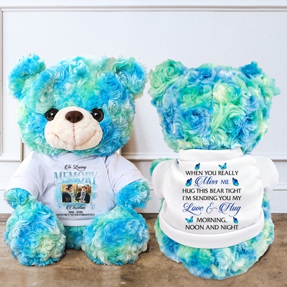 In Loving Memory - Memorial Personalized Custom Teddy Bear Plush