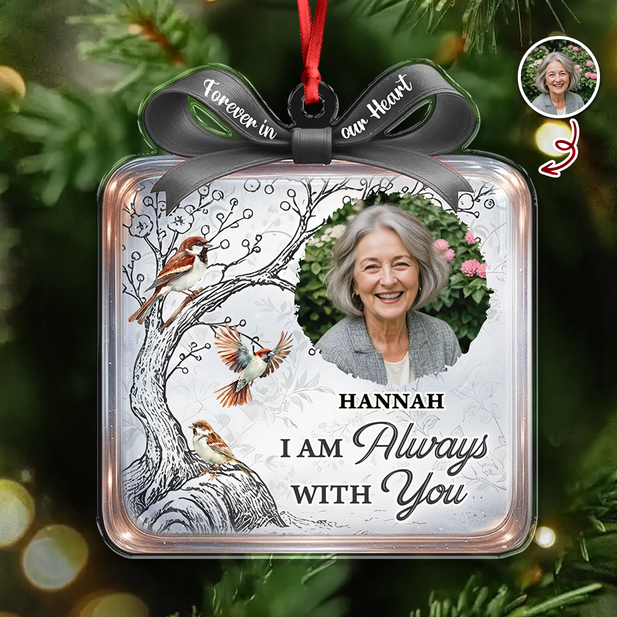 Memorial Box For Christmas - Personalized Custom Acrylic Ornament