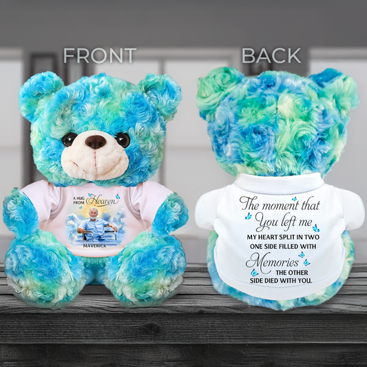 My Favorite Hello From Heaven - Memorial Personalized Custom Teddy Bear Plush