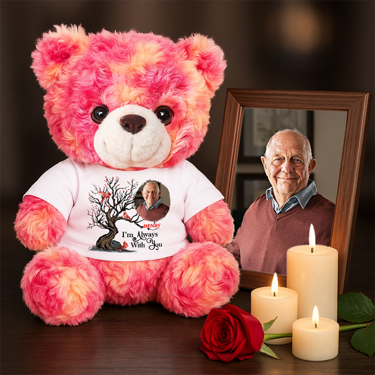 I Am Always With You - Memorial Personalized Custom Teddy Bear Plush