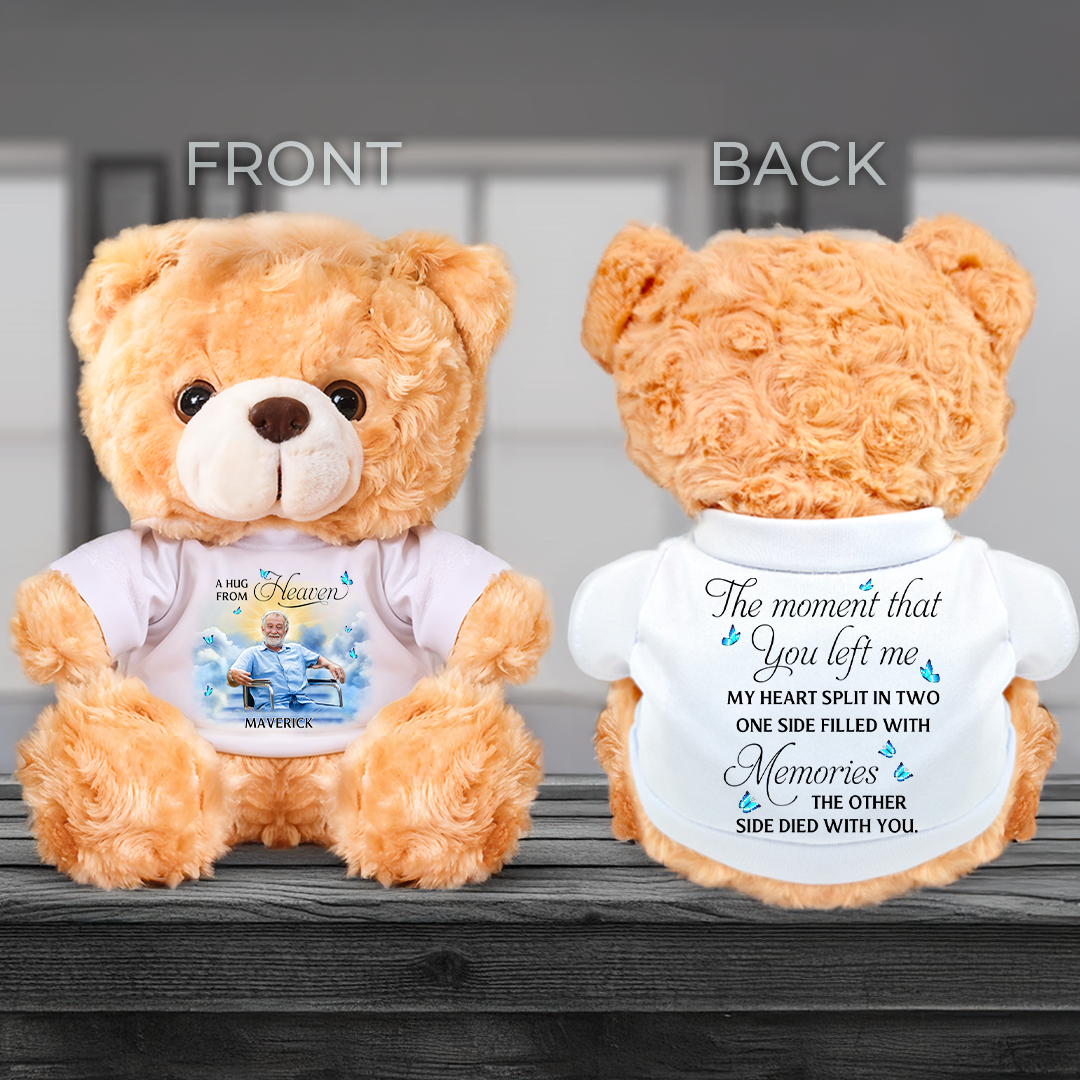 My Favorite Hello From Heaven - Memorial Personalized Custom Teddy Bear Plush