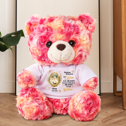 Forever In Our Hearts Angel - Memorial Personalized Custom Teddy Bear Plush