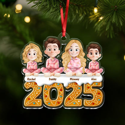 Our Family Cookie 2025 - Personalized Custom Acrylic Ornament