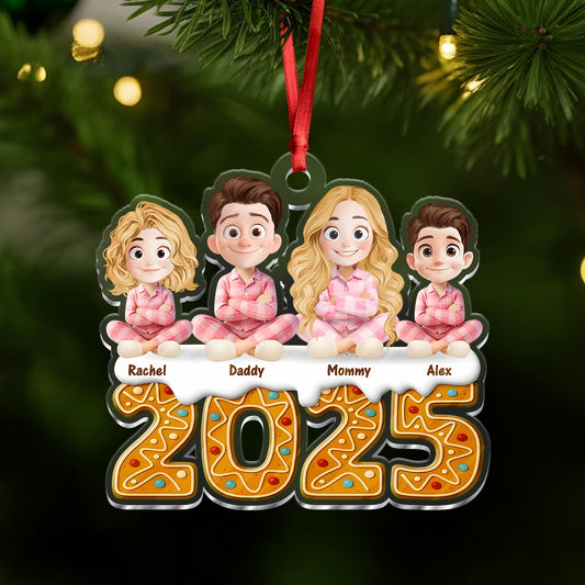 Our Family Cookie 2025 - Personalized Custom Acrylic Ornament