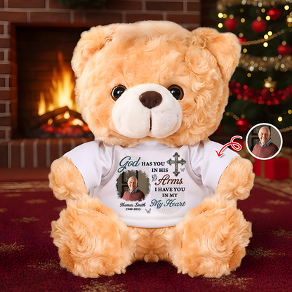 I Have You In My Heart - Personalized Memorial Custom Teddy Bear Plush