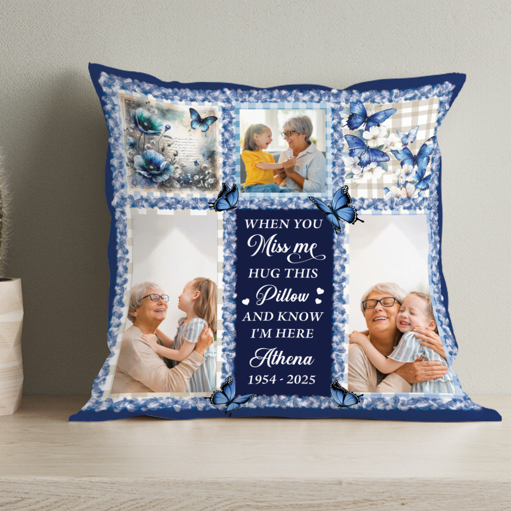 Miss You So Much -  Personalized Custom Pillow