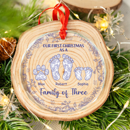 Our Christmas Together - Personalized Custom Glass Ornament