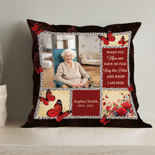 Miss You So Much Christmas Vibe -  Personalized Custom Pillow