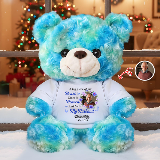 A Big Piece Of My Heart - Personalized Memorial Custom Teddy Bear Plush