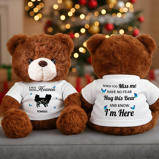 Dog Loss - Personalized Memorial Custom Teddy Bear Plush
