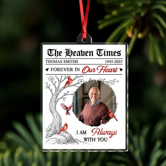 Forever In Our Heart - Personalized Custom Acrylic Ornament