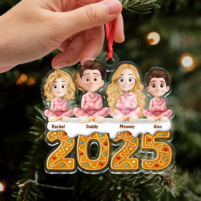 Our Family Cookie 2025 - Personalized Custom Acrylic Ornament