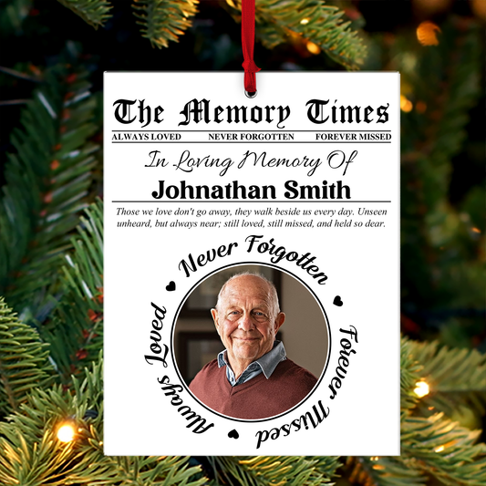 The Memory Times - Personalized Custom Acrylic Ornament