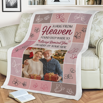 I Am Here By Your Side Memorial Sympathy - Personalized Custom Blanket