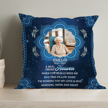 A Hug From Heaven Mandala - Personalized Pillow (Insert Included)