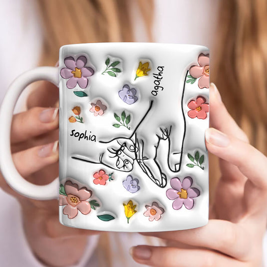 Hold My Hand - Personalized Custom 3D Inflated Effect Mug