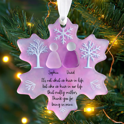 Our Family Sea Glass - Personalized Custom Acrylic 2-layered Ornament