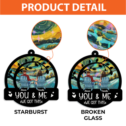 You and Me We Got This - Custom Shape Hologram Ornament