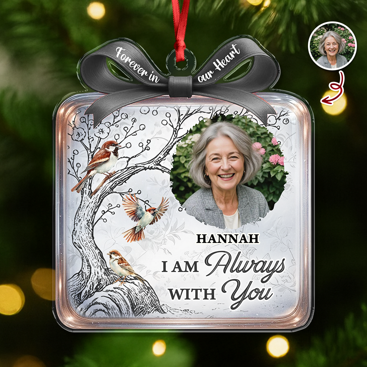 Memorial Box For Christmas - Personalized Custom Acrylic Ornament