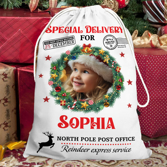 Merry Christmas Official Sack Christmas Sack - Customized Canvas Drawstring Bags