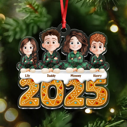 Our Family Cookie 2025 - Personalized Custom Acrylic Ornament