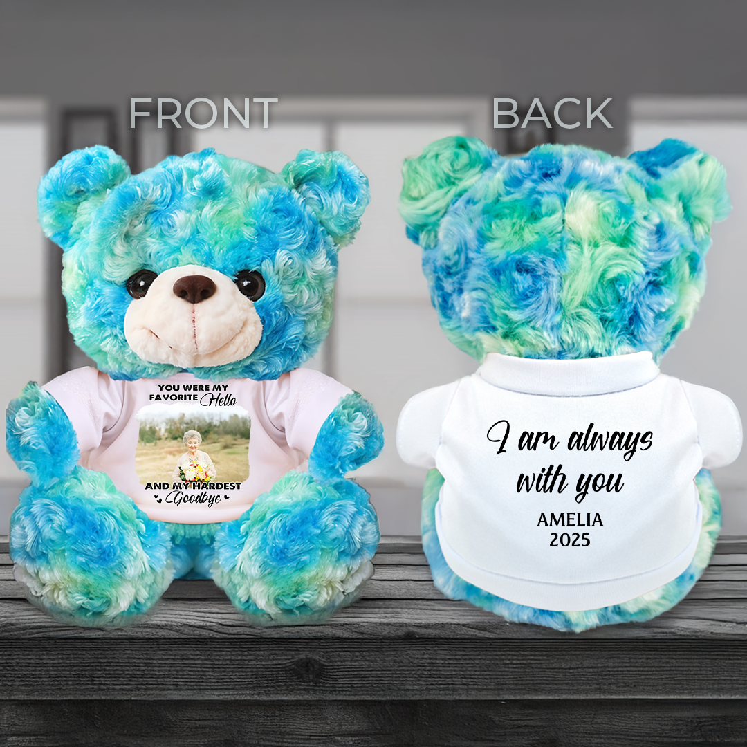 My Favorite Hello - Memorial Personalized Custom Teddy Bear Plush