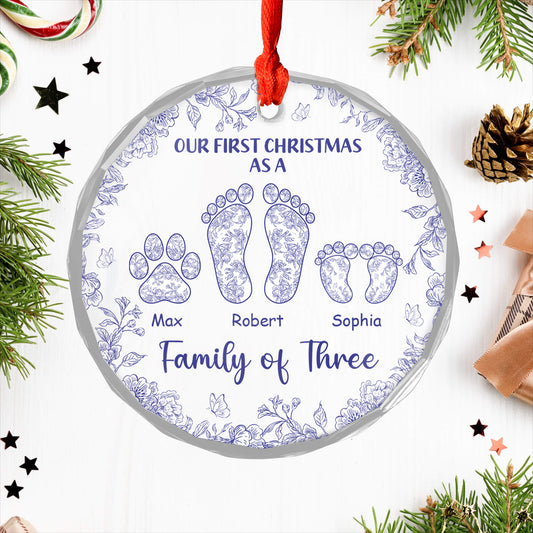 Our Christmas Together - Personalized Custom Glass Ornament