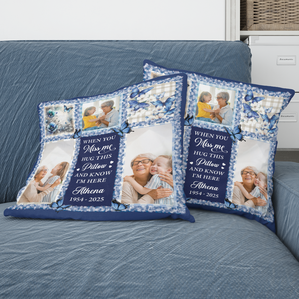 Miss You So Much -  Personalized Custom Pillow