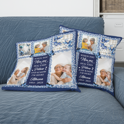 Miss You So Much -  Personalized Custom Pillow