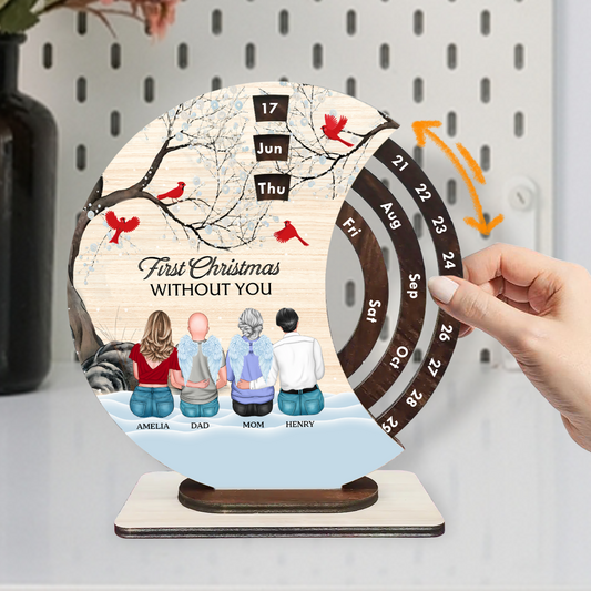 I Miss You - Personalized Spinning Perpetual Desk Calendar