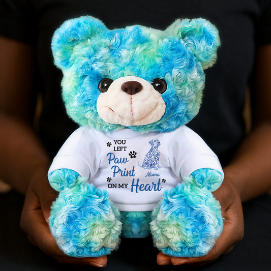 Memorial Pet Loss Forever In My Heart - Personalized Custom Teddy Bear Plush