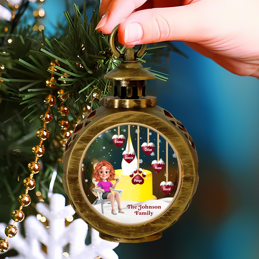 Our Family - Custom Candlelight Lantern Ornament