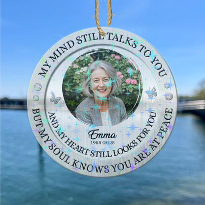 My Mind Still Talks To You - Custom Shape Hologram Ornament